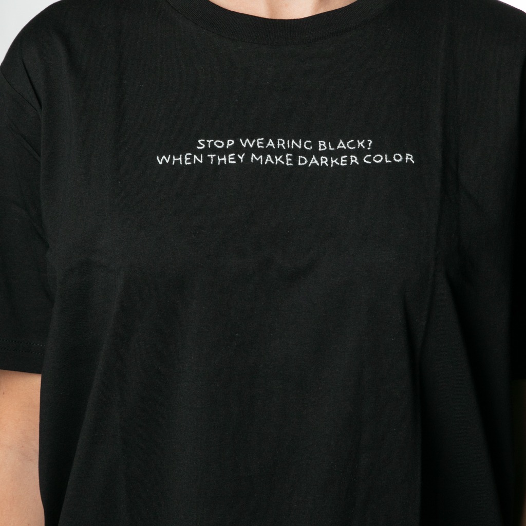 t-shirt - stop wearing black - melidé