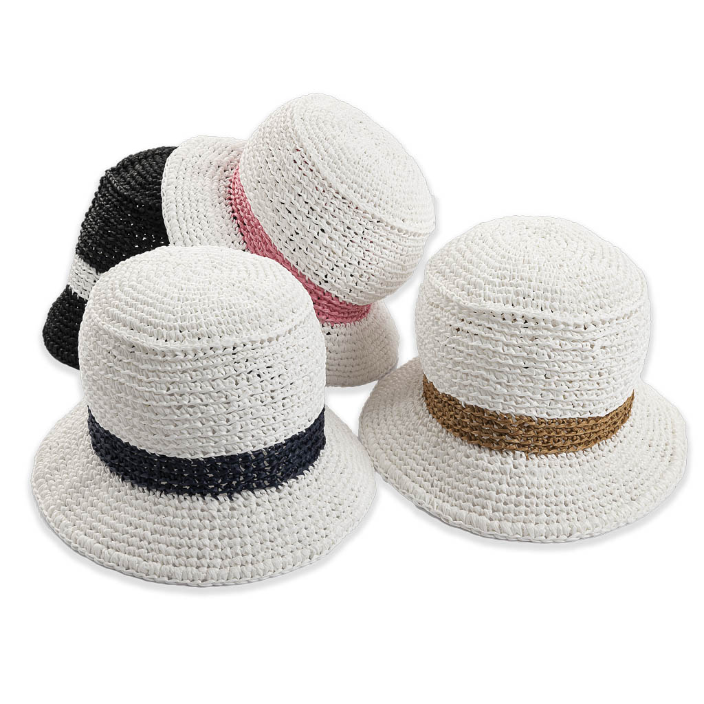 Cappello Cloche Rafia - M.AR.TE - immagine 5