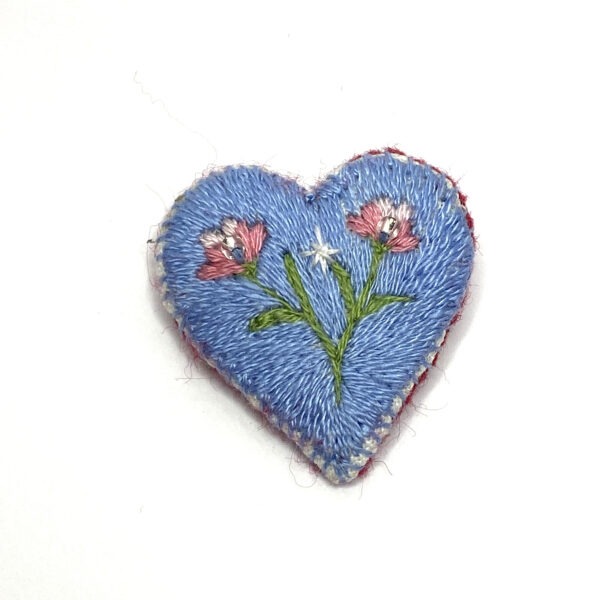 Blue Heart Brooch - Bianca Hodselle