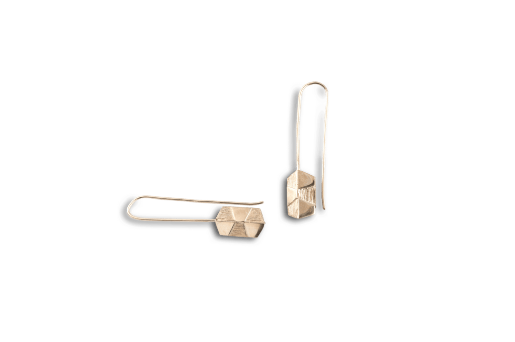 Hexagonal Silver Earrings - Pestelli Creazioni