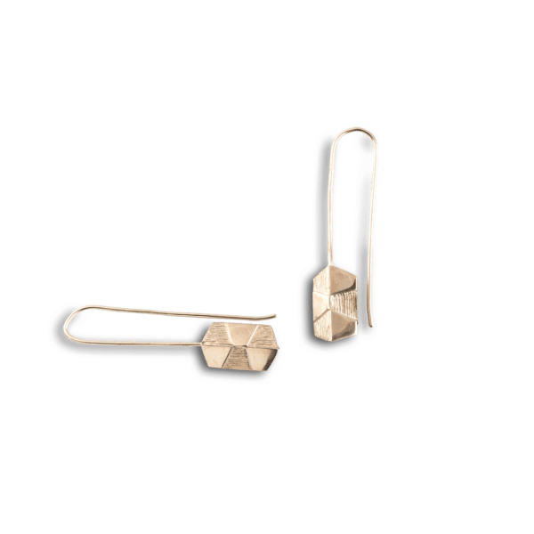 Hexagonal Silver Earrings - Pestelli Creazioni
