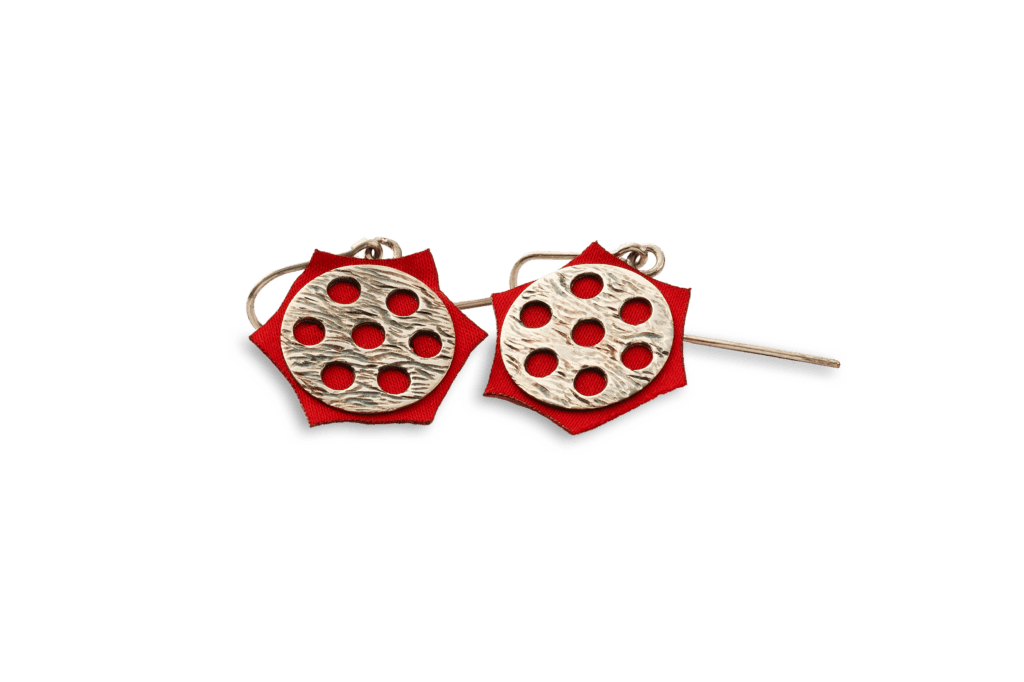Orecchini in argento stemma Medici Pestelli Creazioni