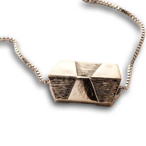 Hexagonal Silver Pendant - Pestelli Creazioni