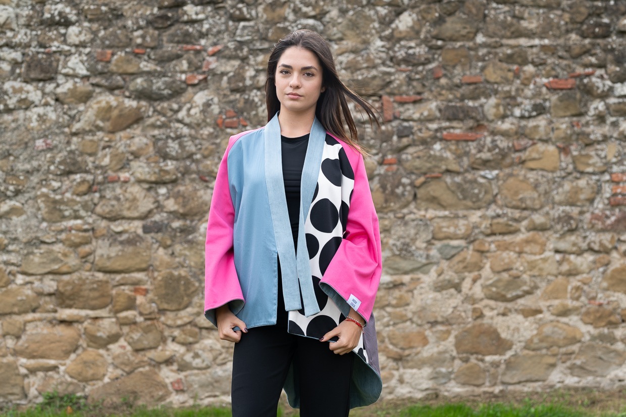Giacca DA2LATI denim celeste Superbetta - immagine 3