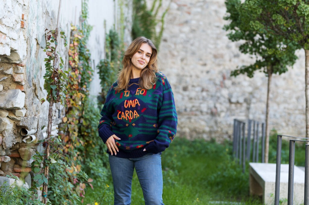 Maglione Ti fo una carda - Almeno Nevicasse - immagine 2
