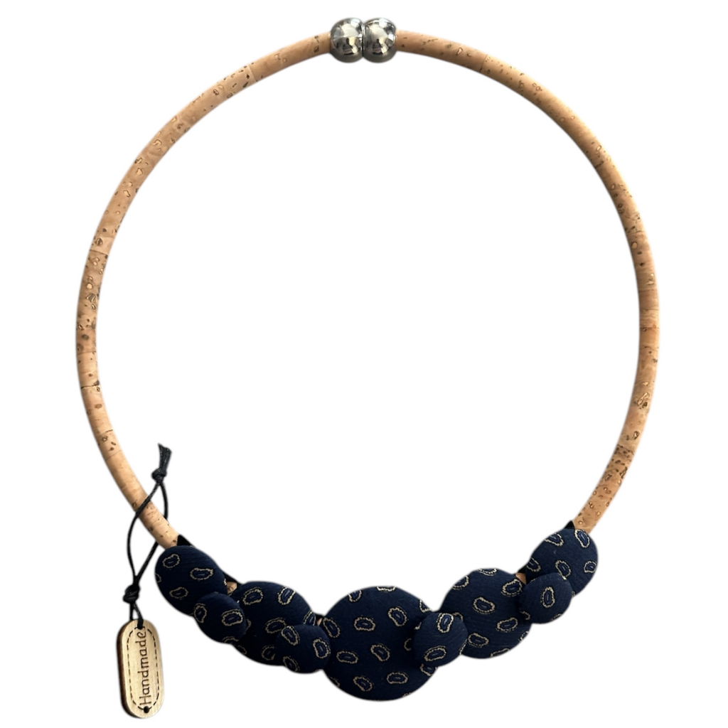 Collana con bottoni rivestiti - L'Atelier de Bouton Le gioie di aila