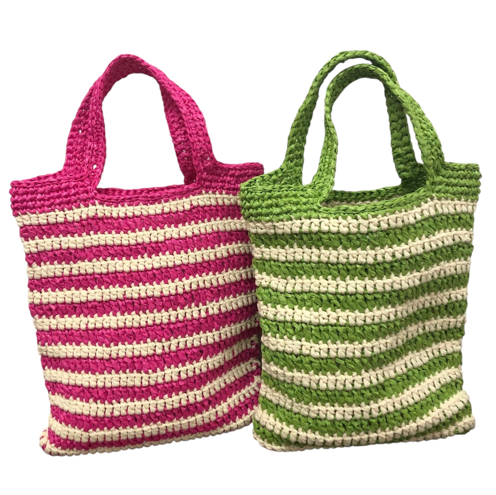 SHOPPER RIGATA RAFIA - M.AR.TE