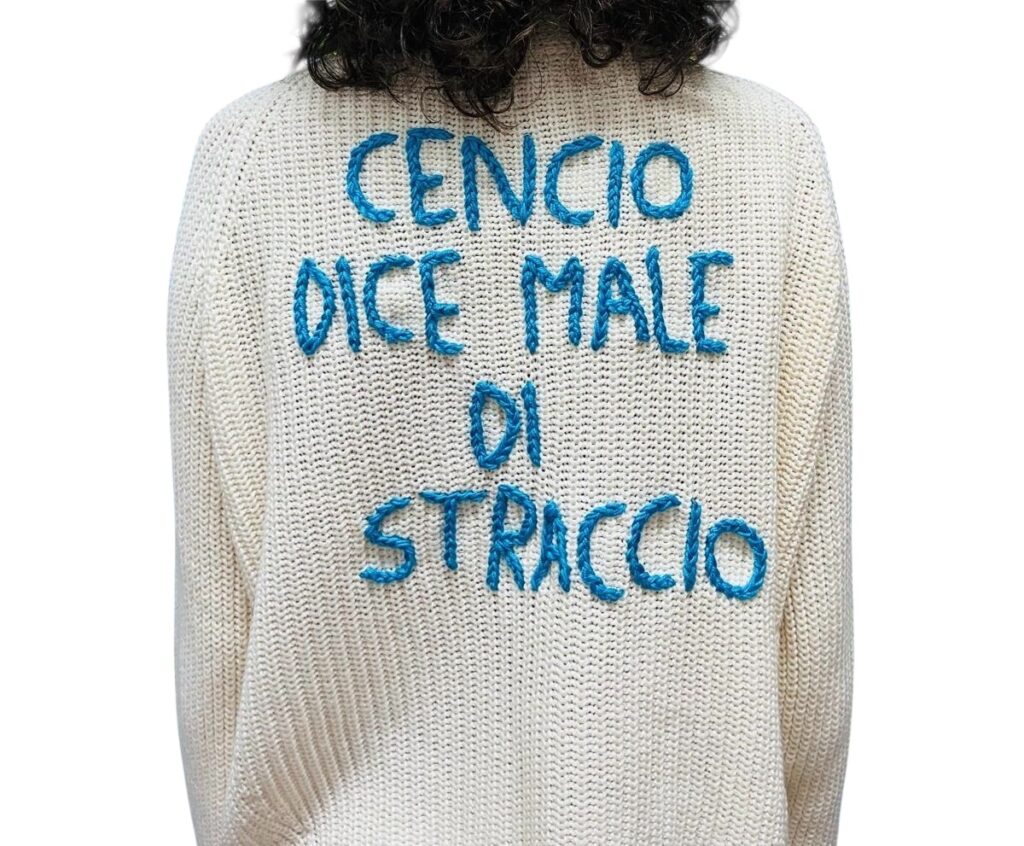Cardigan ricamo a mano - Almeno Nevicasse